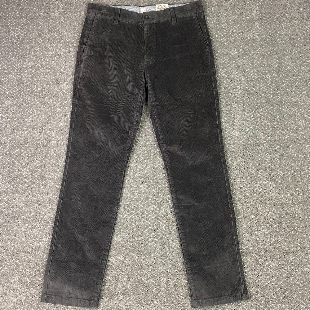 Fat Face Corduroy Pants Chinos Men's 32 R Measures 34 x 30 Slate Gray Cotton